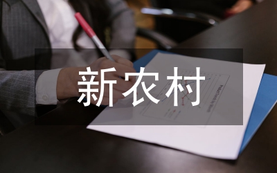 新農村建設發展